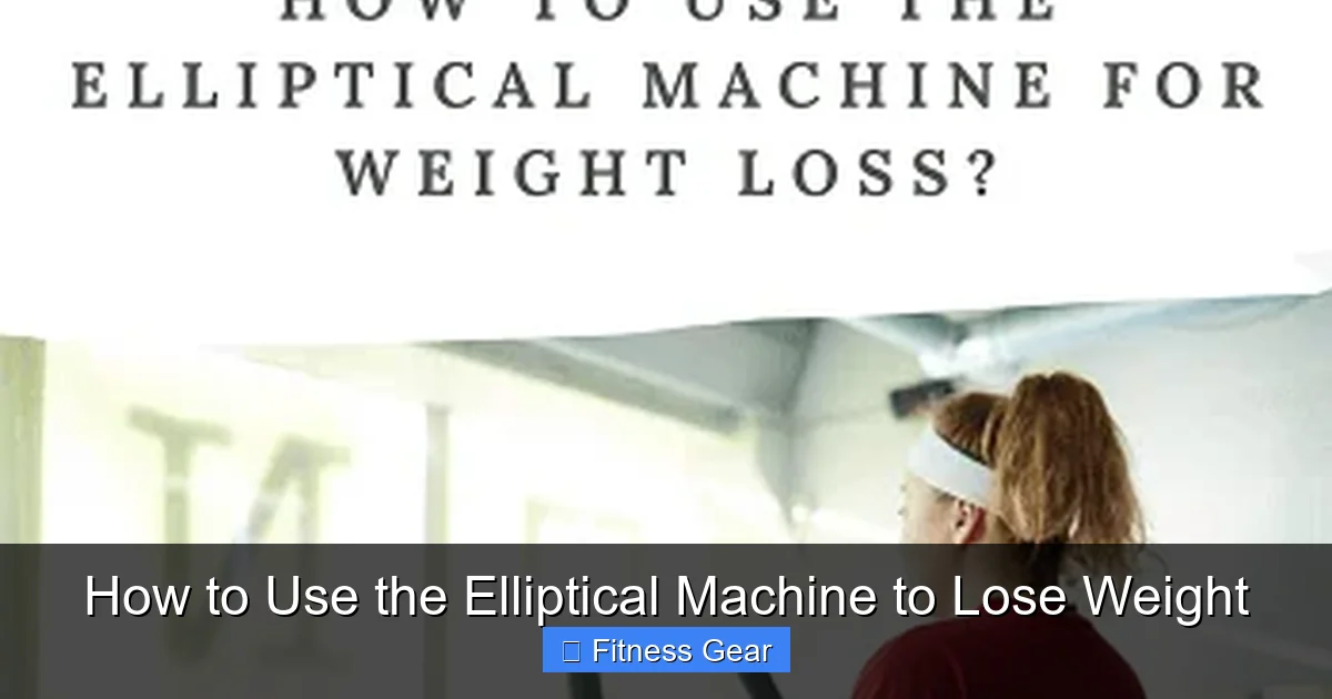 How to Use the Elliptical Machine to Lose Weight