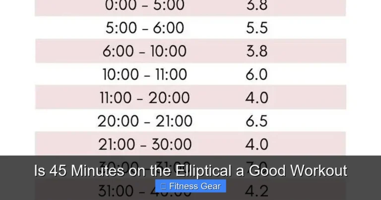 Is 45 Minutes on the Elliptical a Good Workout