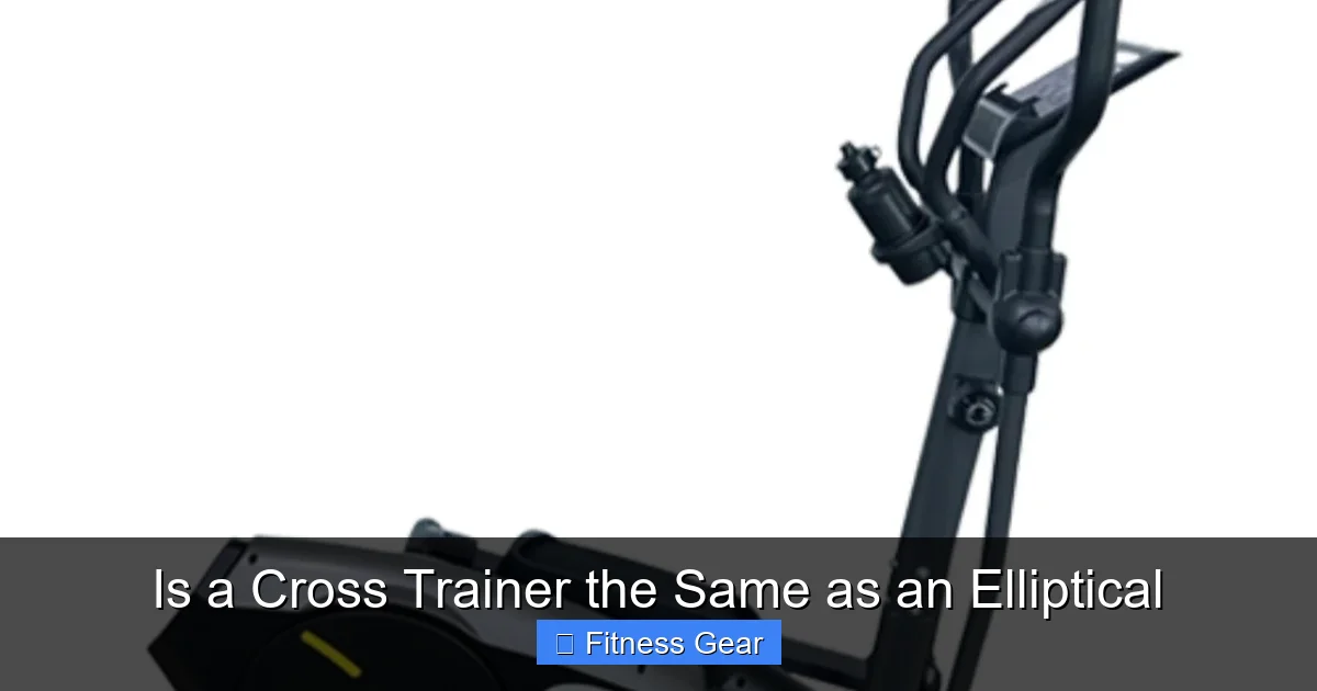 Is a Cross Trainer the Same as an Elliptical
