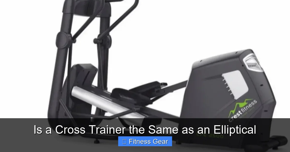 Is a Cross Trainer the Same as an Elliptical