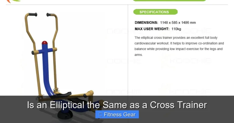 Is an Elliptical the Same as a Cross Trainer