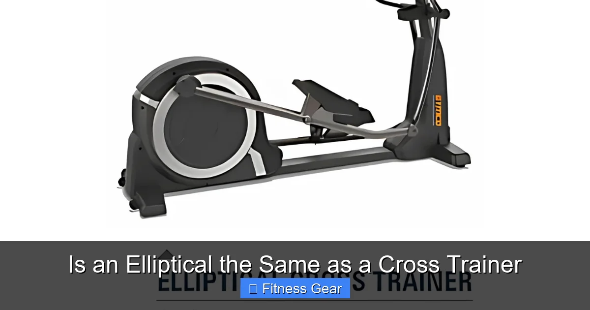 Is an Elliptical the Same as a Cross Trainer