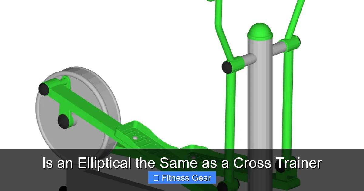 Is an Elliptical the Same as a Cross Trainer