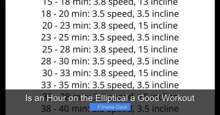Is an Hour on the Elliptical a Good Workout
