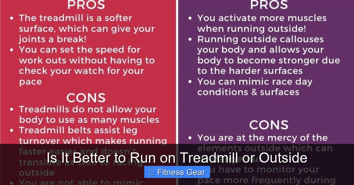 Is It Better to Run on Treadmill or Outside