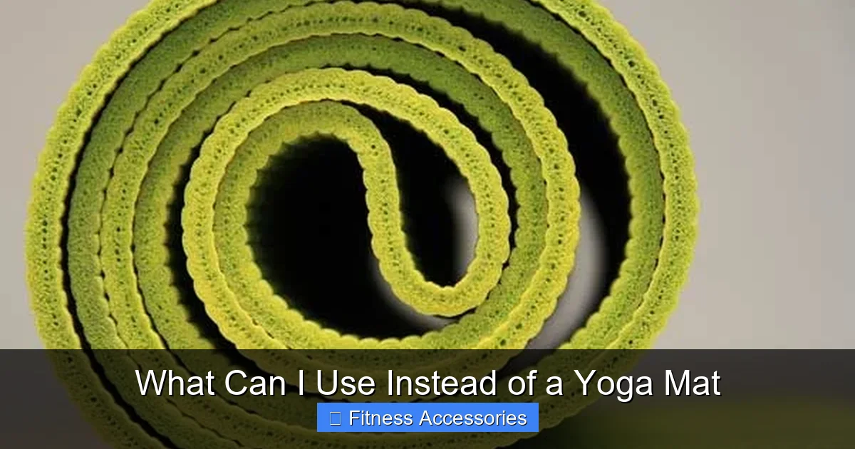 What Can I Use Instead of a Yoga Mat