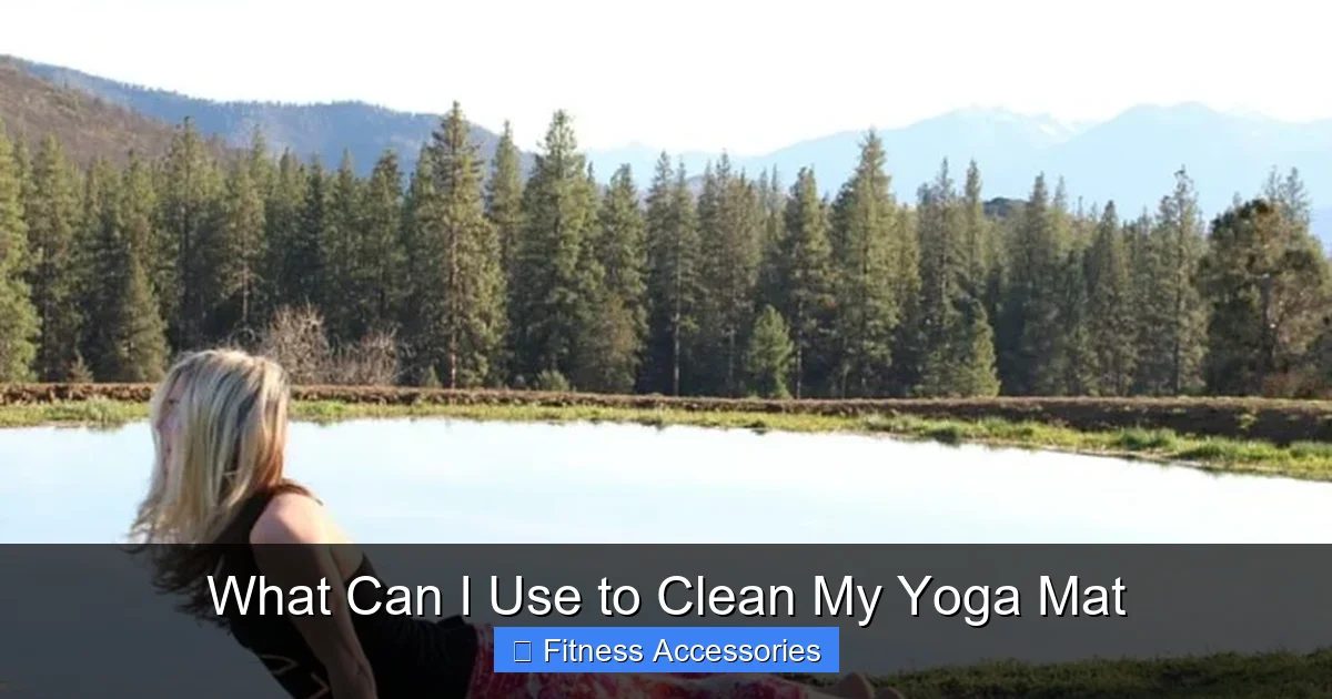 What Can I Use to Clean My Yoga Mat