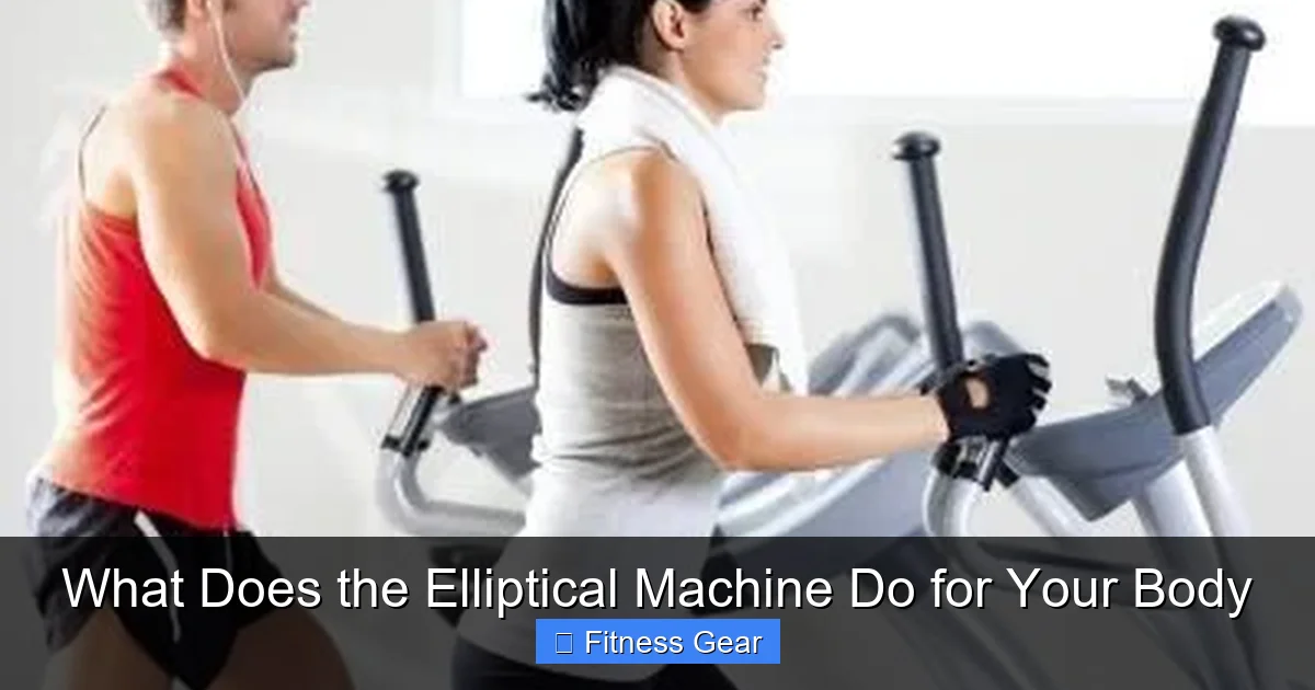 What Does the Elliptical Machine Do for Your Body