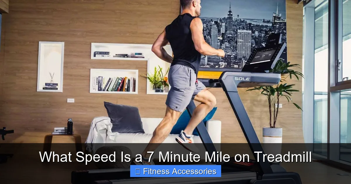What Speed Is a 7 Minute Mile on Treadmill