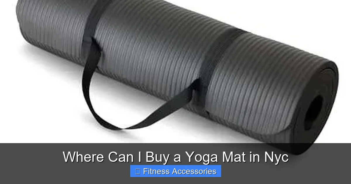Where Can I Buy a Yoga Mat in Nyc