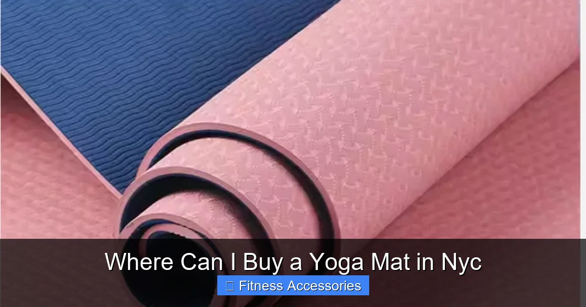 Where Can I Buy a Yoga Mat in Nyc