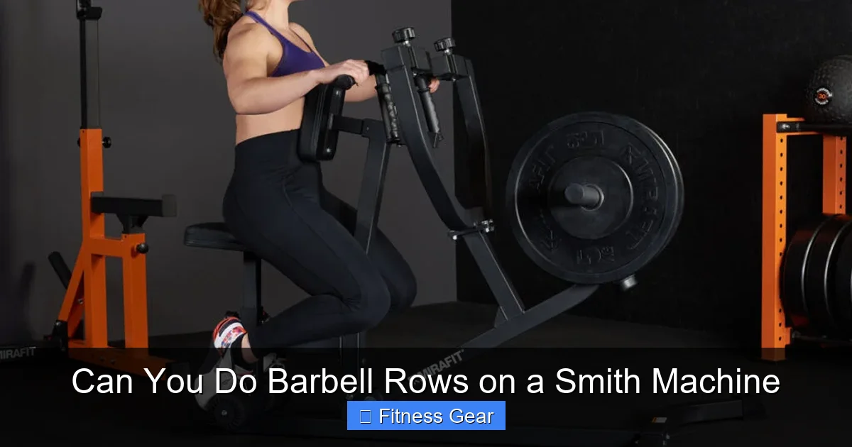 Can You Do Barbell Rows on a Smith Machine