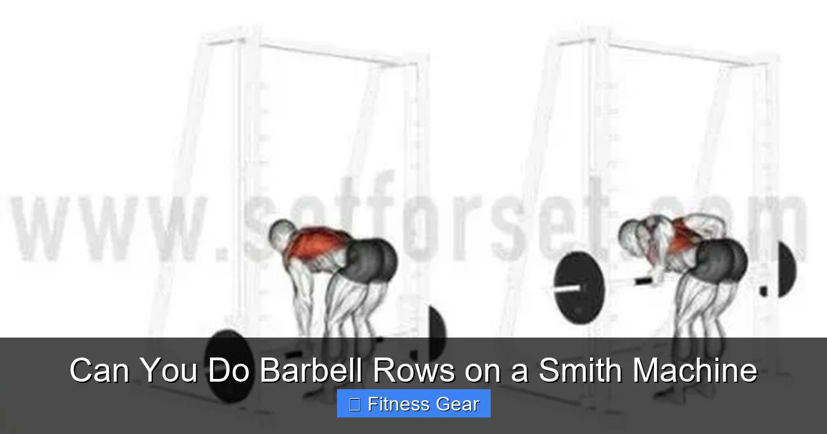 Can You Do Barbell Rows on a Smith Machine