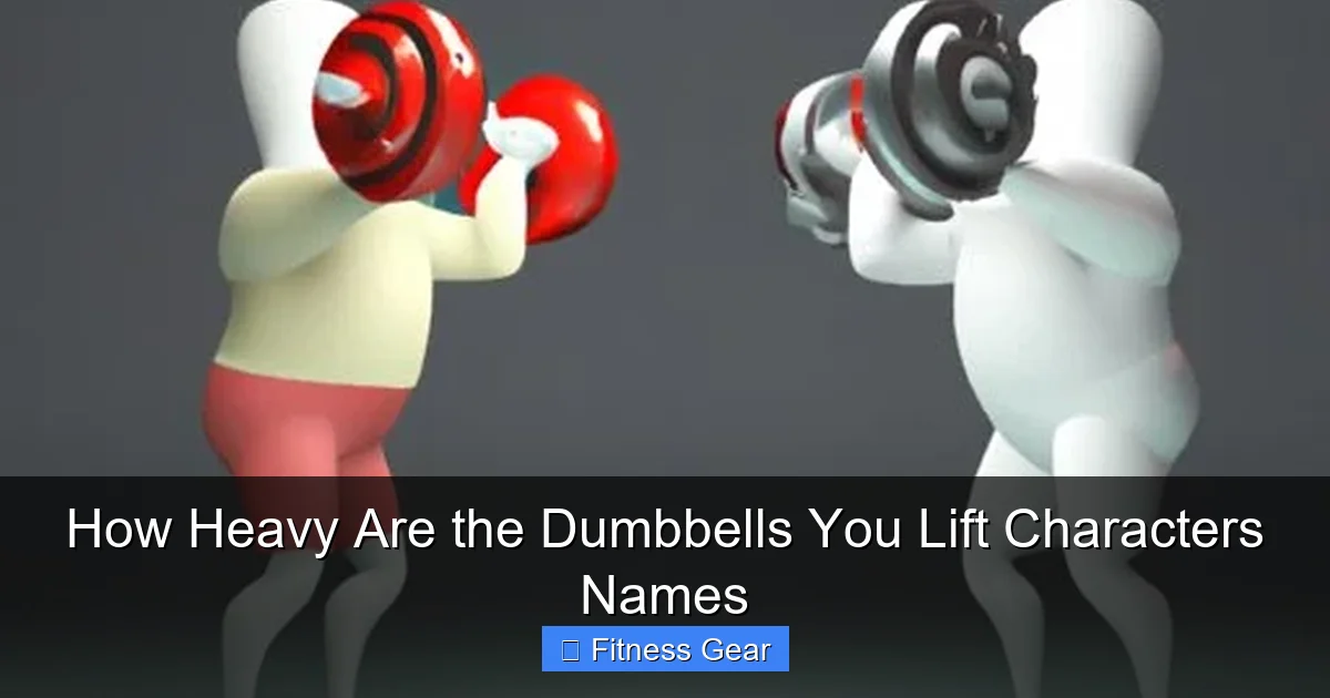 How Heavy Are the Dumbbells You Lift Characters Names