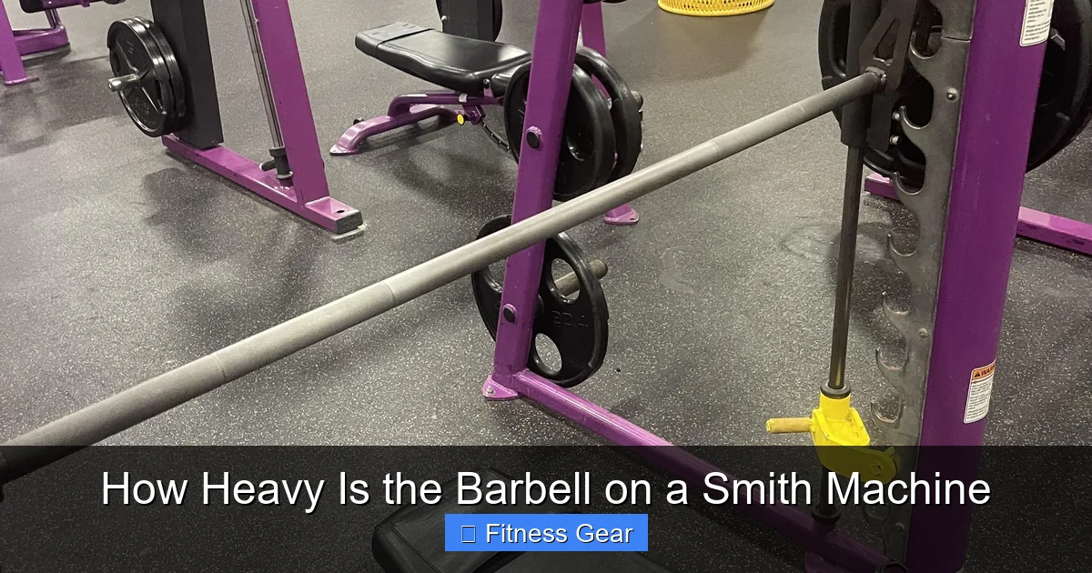 How Heavy Is the Barbell on a Smith Machine