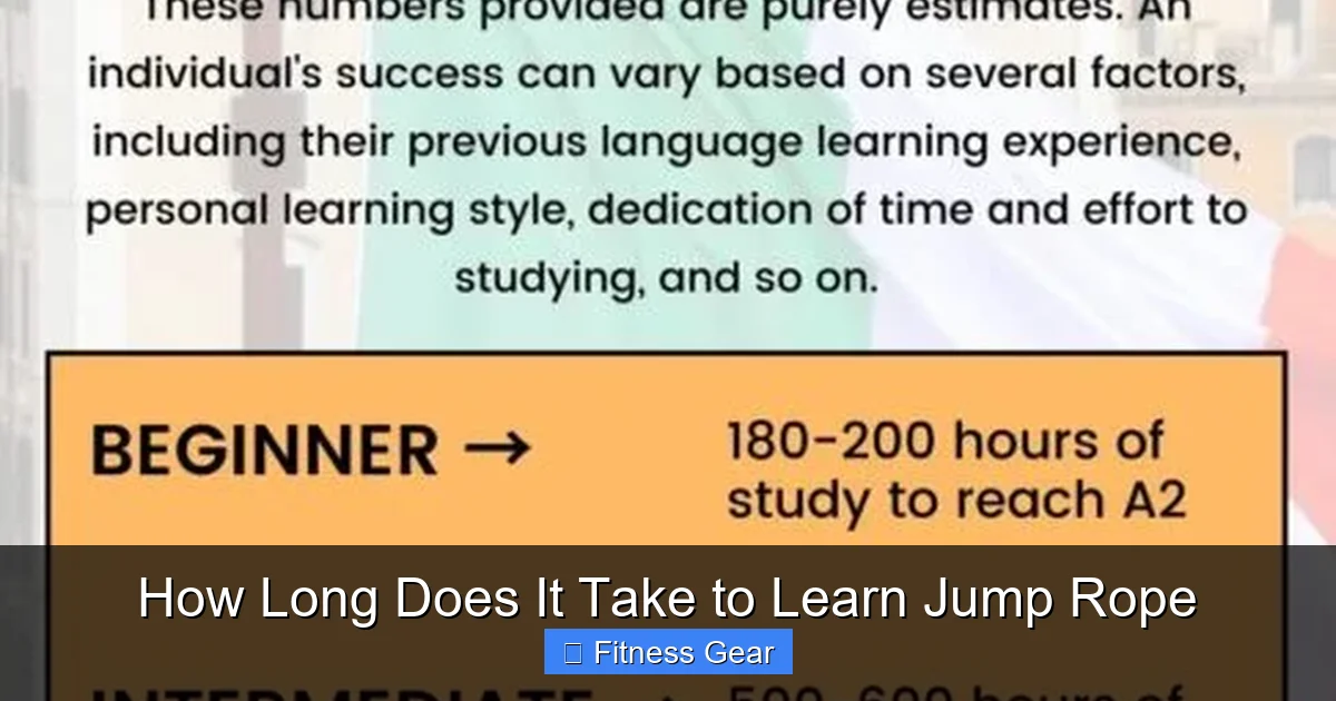 How Long Does It Take to Learn Jump Rope