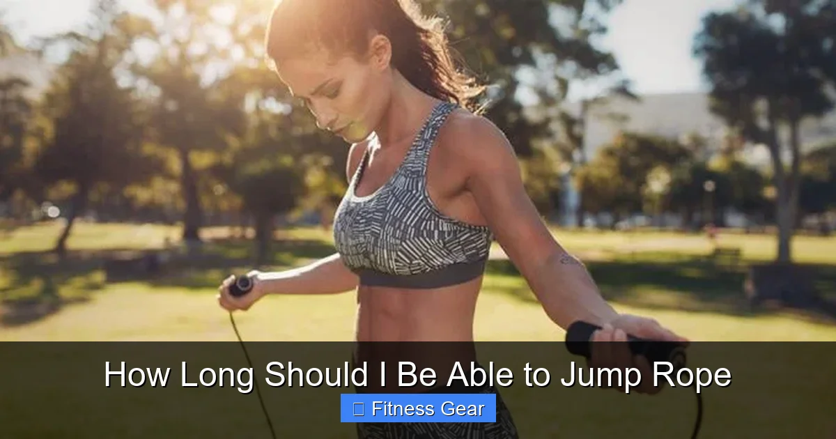 How Long Should I Be Able to Jump Rope