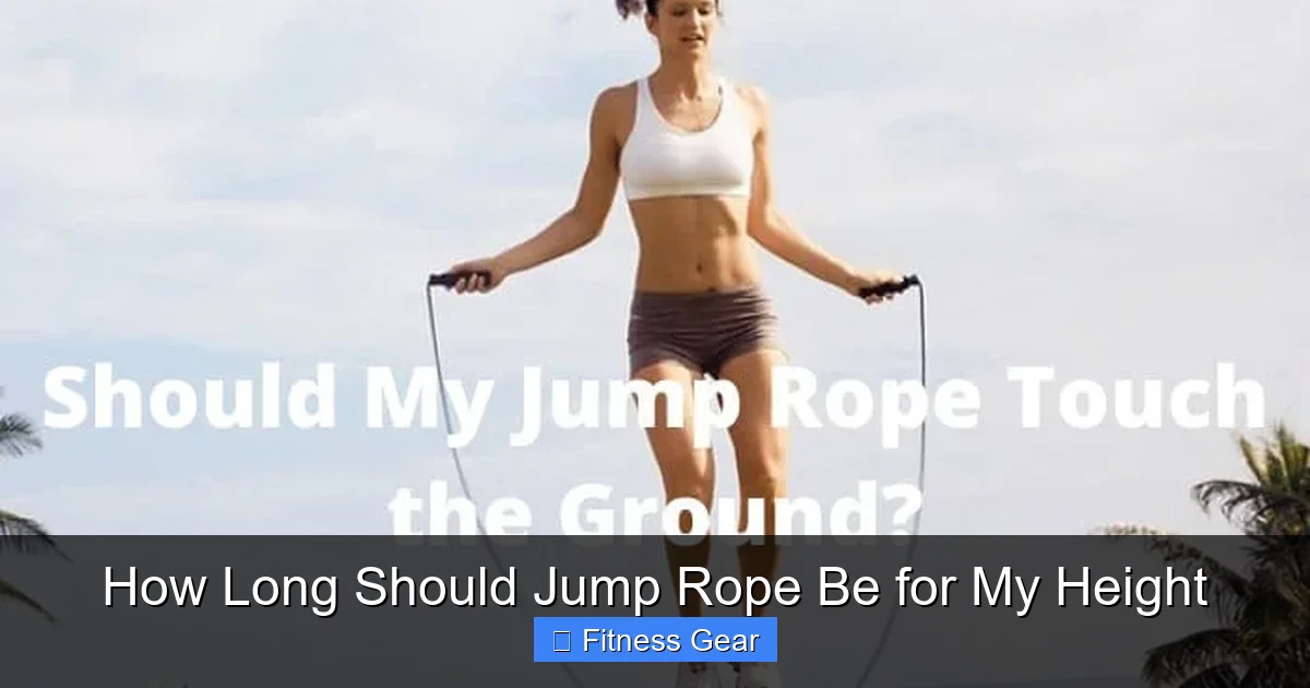 How Long Should Jump Rope Be for My Height
