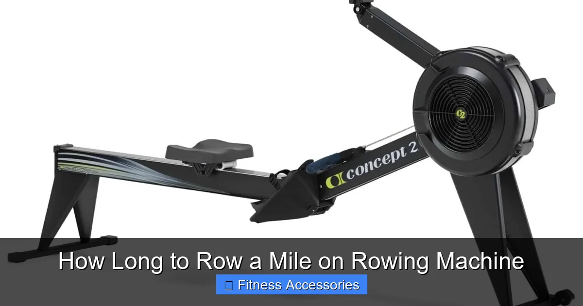 How Long to Row a Mile on Rowing Machine
