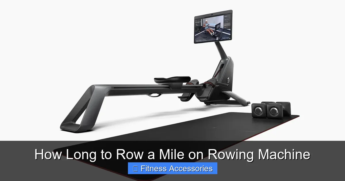 How Long to Row a Mile on Rowing Machine