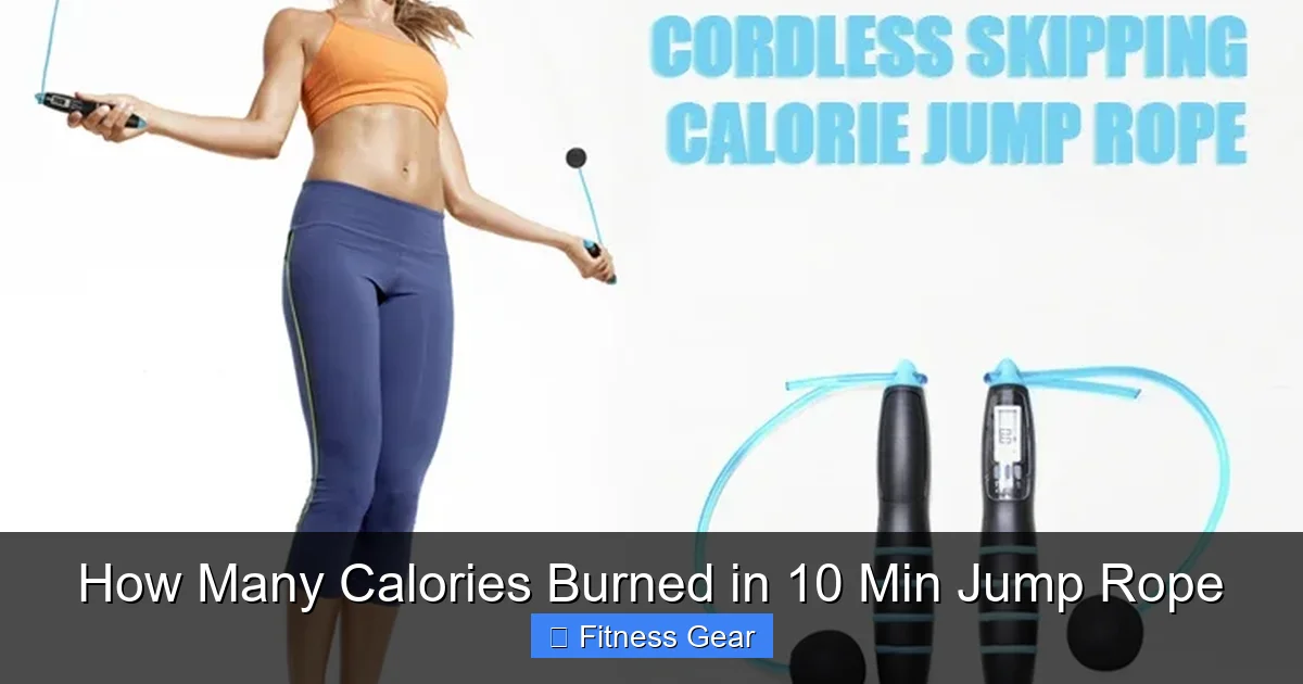 How Many Calories Burned in 10 Min Jump Rope