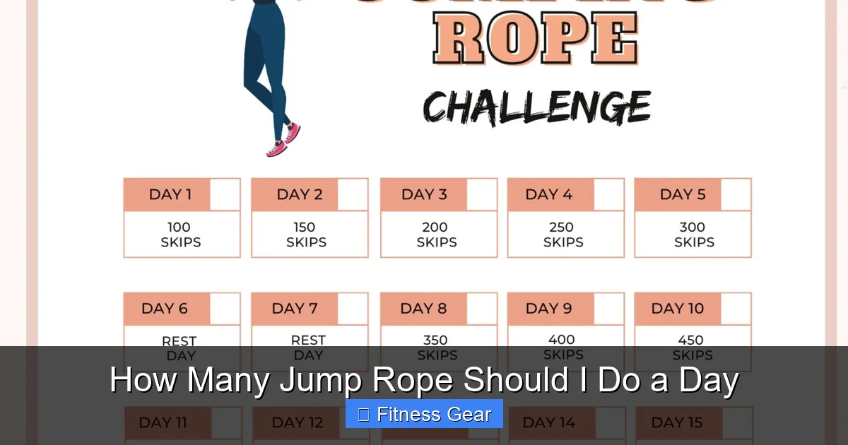 How Many Jump Rope Should I Do a Day