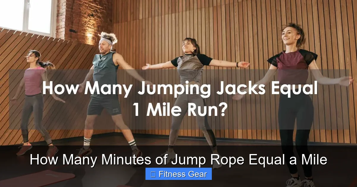 How Many Minutes of Jump Rope Equal a Mile