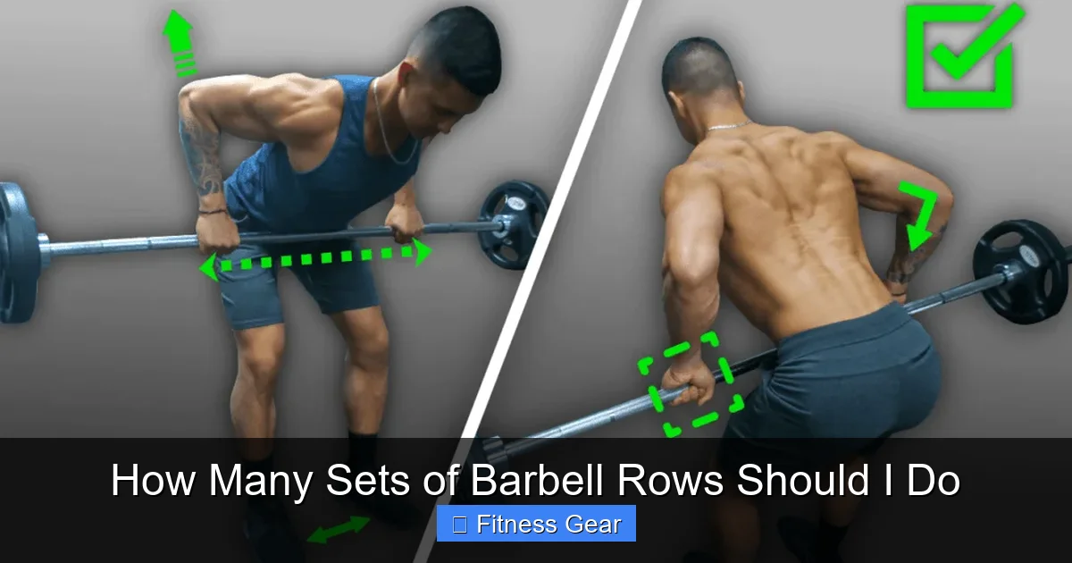 How Many Sets of Barbell Rows Should I Do