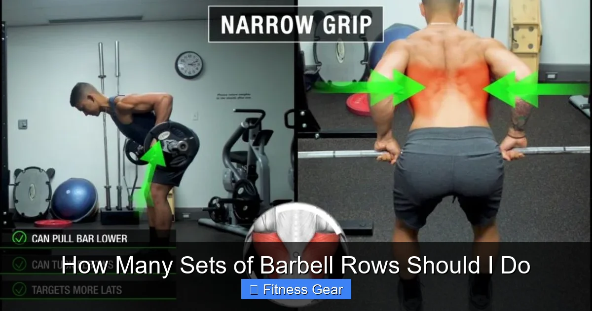 How Many Sets of Barbell Rows Should I Do