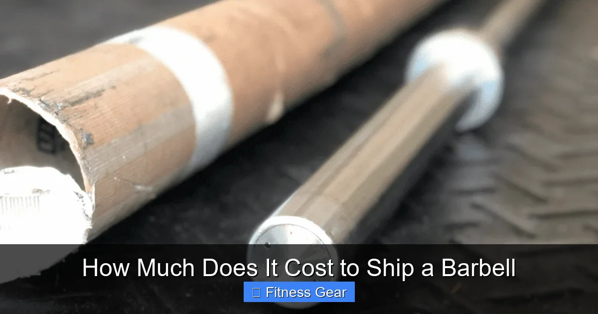 How Much Does It Cost to Ship a Barbell
