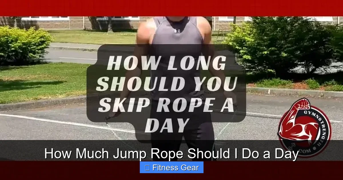 How Much Jump Rope Should I Do a Day