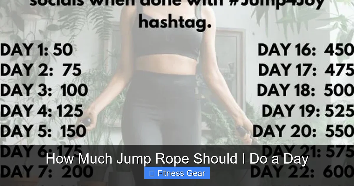 How Much Jump Rope Should I Do a Day
