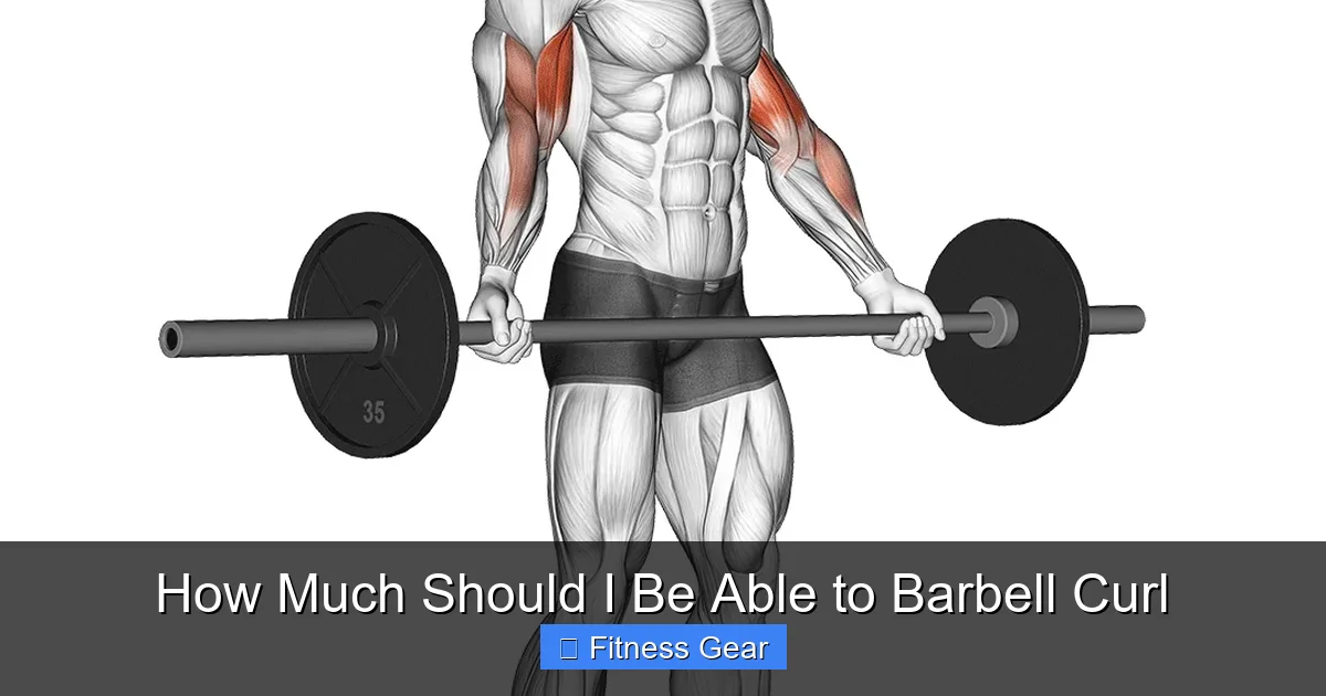 How Much Should I Be Able to Barbell Curl