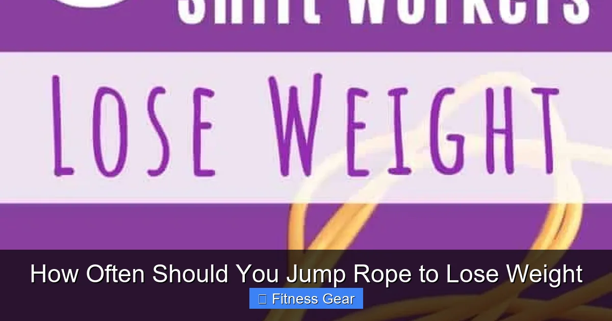 How Often Should You Jump Rope to Lose Weight