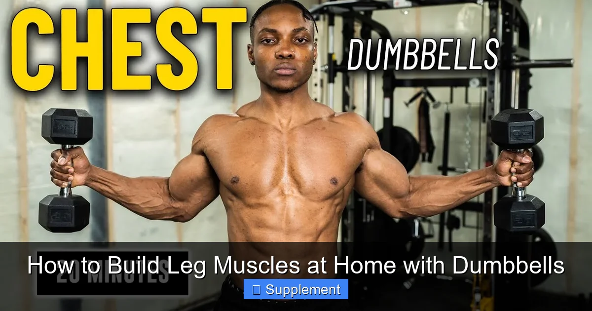 How to Build Leg Muscles at Home with Dumbbells