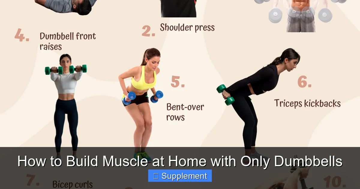 How to Build Muscle at Home with Only Dumbbells