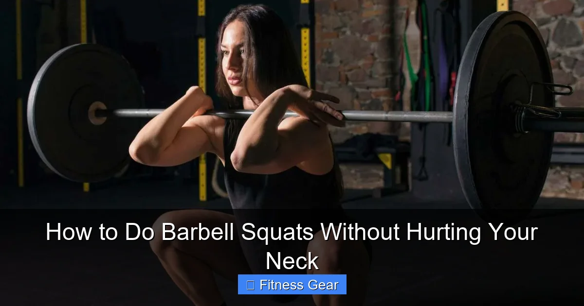 How to Do Barbell Squats Without Hurting Your Neck