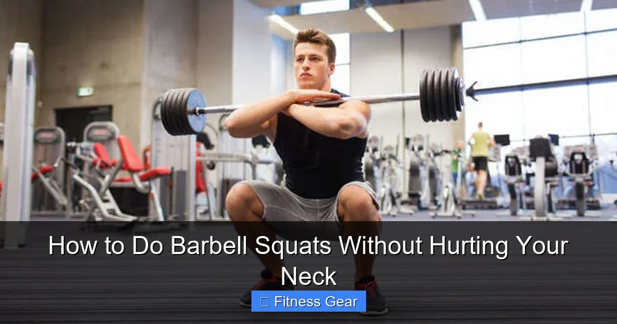 How to Do Barbell Squats Without Hurting Your Neck