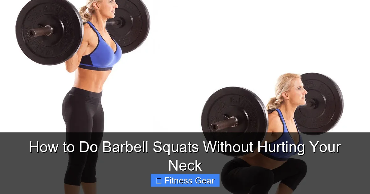 How to Do Barbell Squats Without Hurting Your Neck
