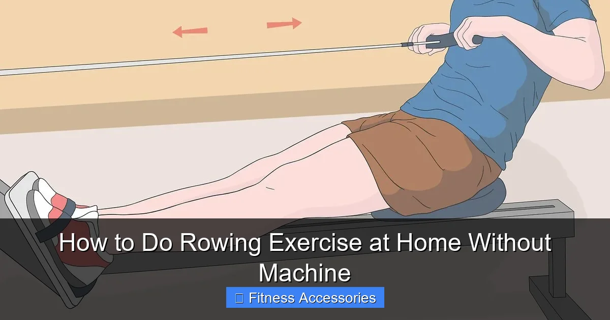 How to Do Rowing Exercise at Home Without Machine - gymhike.com