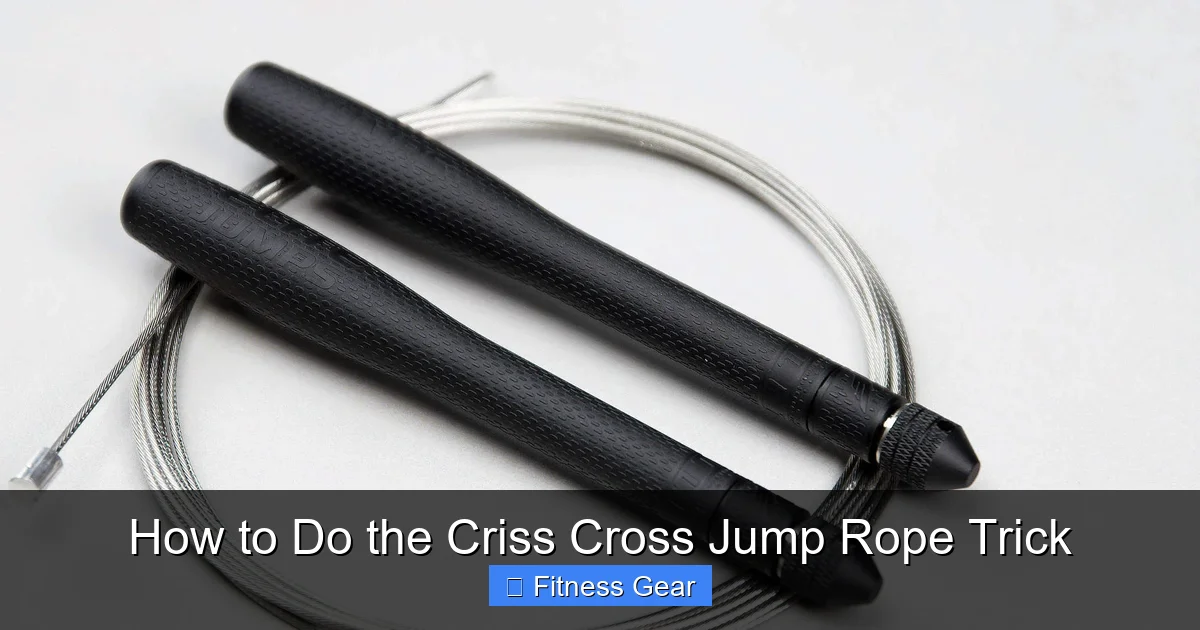 How to Do the Criss Cross Jump Rope Trick