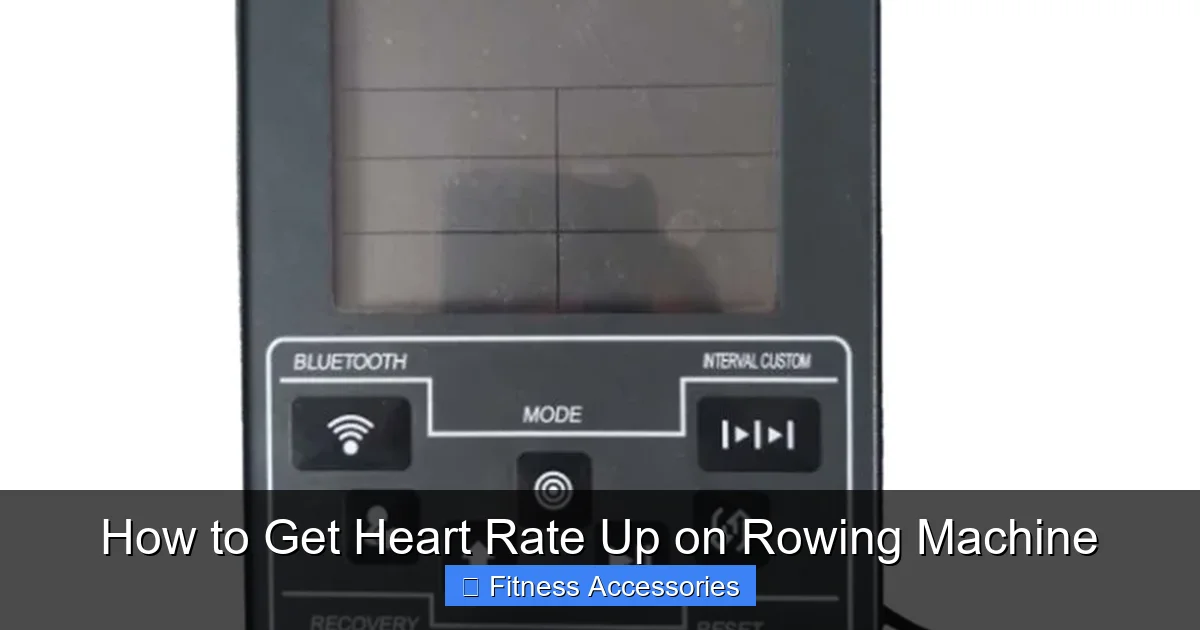 How to Get Heart Rate Up on Rowing Machine