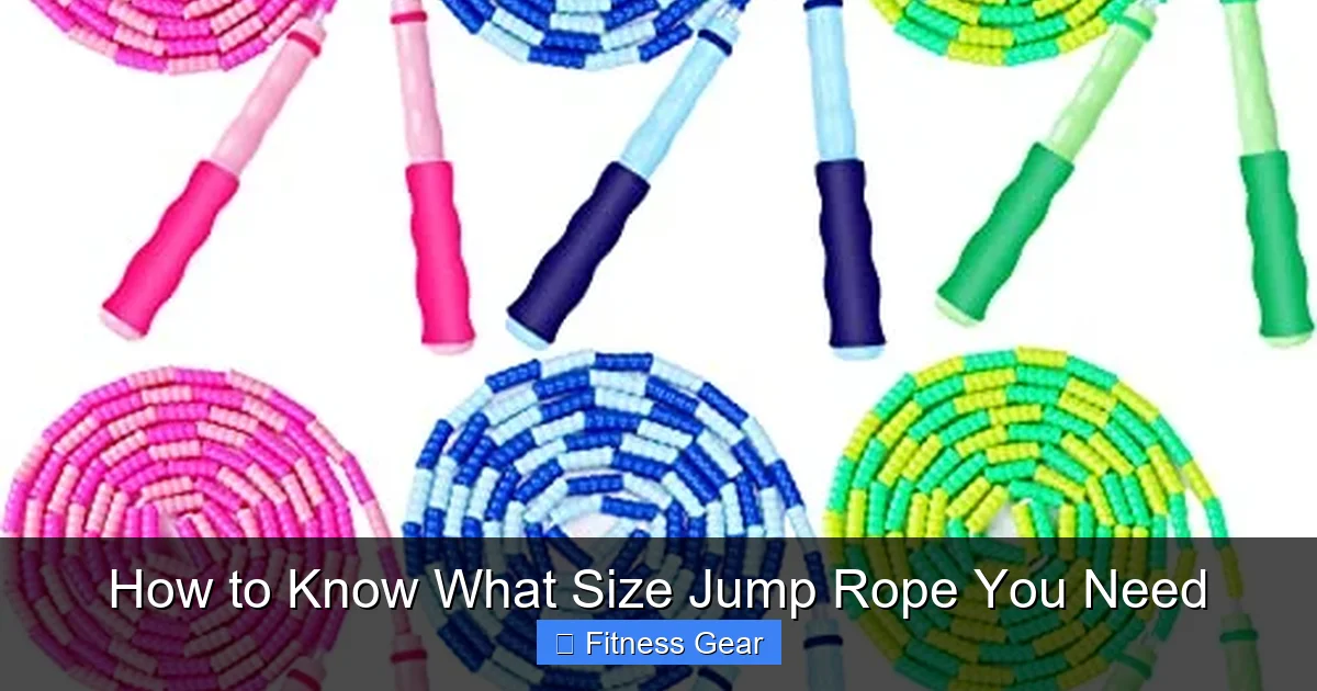 How to Know What Size Jump Rope You Need