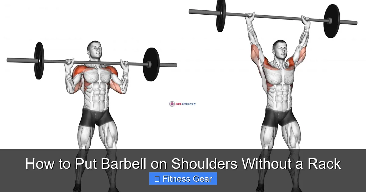 How to Put Barbell on Shoulders Without a Rack