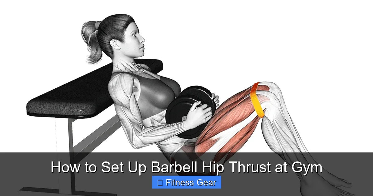 How to Set Up Barbell Hip Thrust at Gym