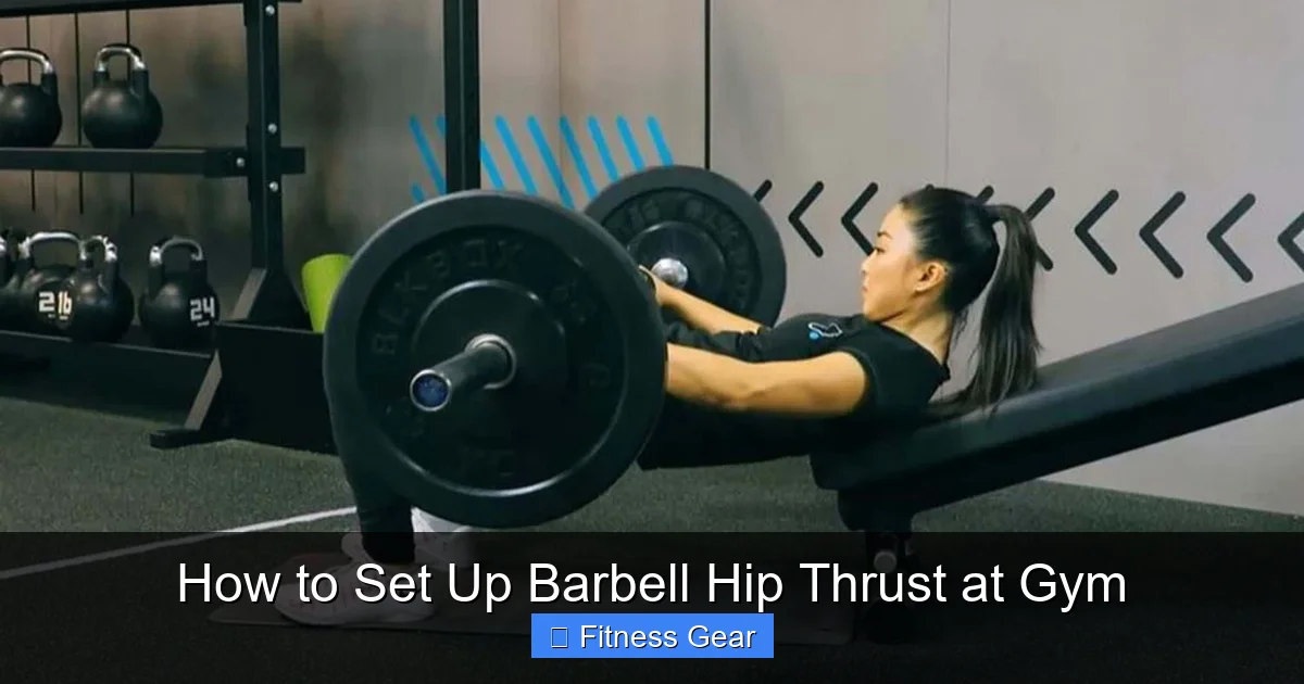 How to Set Up Barbell Hip Thrust at Gym