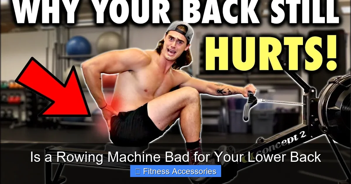 Is a Rowing Machine Bad for Your Lower Back - gymhike.com