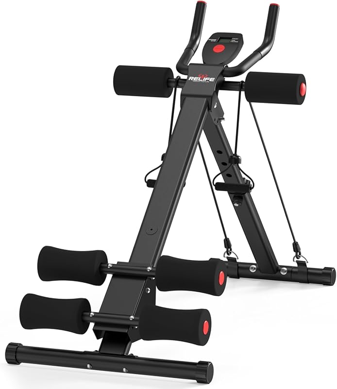 RELIFE Rebuild Your Life AB Workout Machine – Adjustable, Foldable Ab 