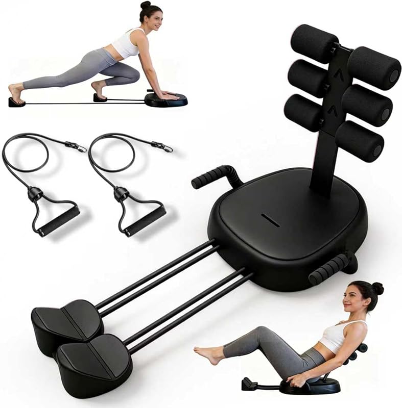 Portable Ab Crunch Machine – Sit‑Up Exercise Equipment with Resistance