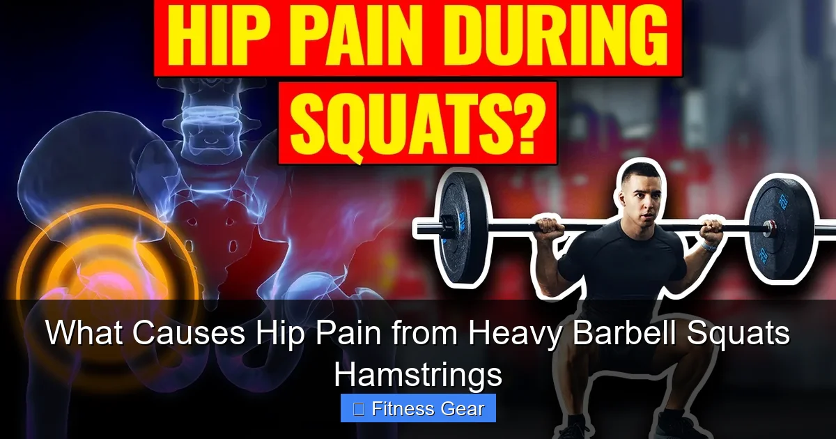 What Causes Hip Pain from Heavy Barbell Squats Hamstrings